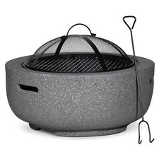 MgO Fire Pit, Round with BBQ