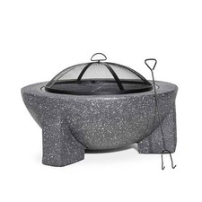 MgO Fire Pit, Round with BBQ