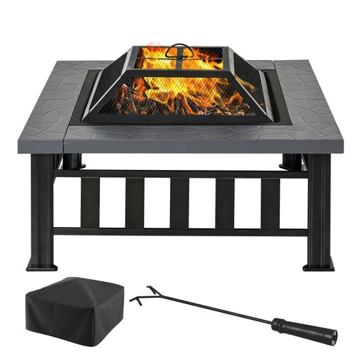 Outsunny fire pit heater - fire,