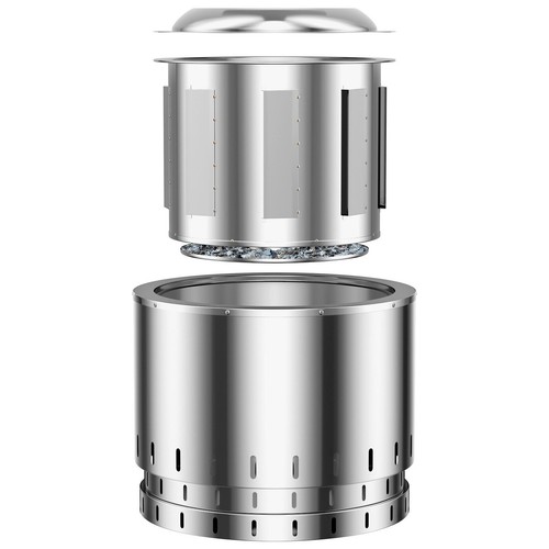 Smokeless fire pit - fire, stainless