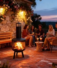 Outside Fire Pit Wood Log