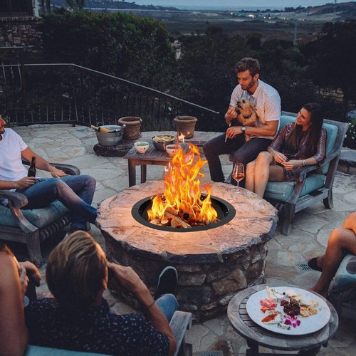 Round smokeless fire pit - round,