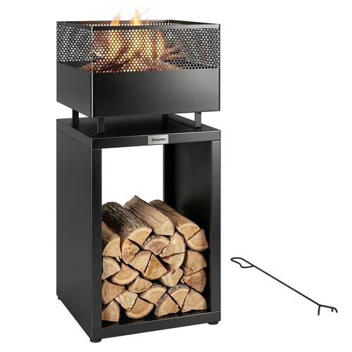 Outsunny outdoor fire pit - fire,