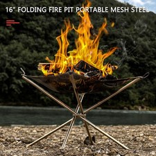 16" Folding Fire Pit Portable